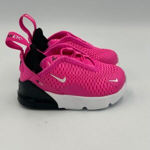 Nike Air Max 270 TD Toddler Girls Laser Fuchsia Pink DD1646-602 Size 4C Cute DS
